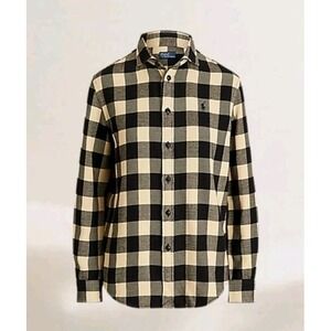 Polo Ralph Lauren Mens Shirt  Blue Yellow XS Plaid Long Sleeve Button Up NWT